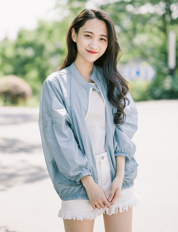 遇见 轻薄透气防晒风衣女 简约百搭短款薄外套夏季新款|1c1hh3